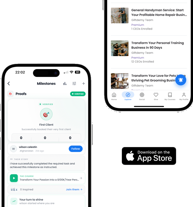 Giftdemy on mobile devices