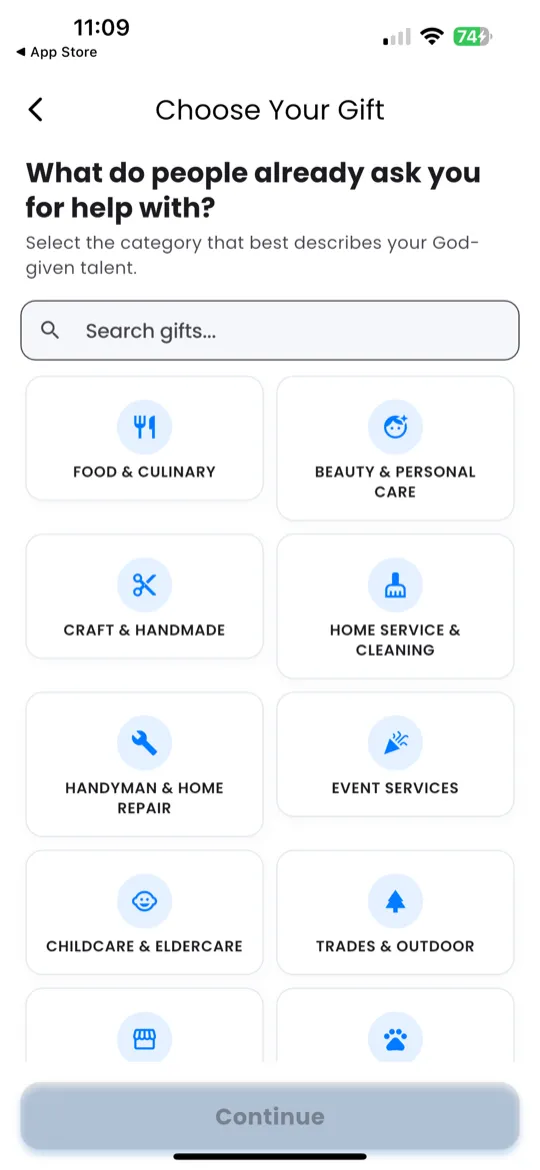 Category info panel expanded