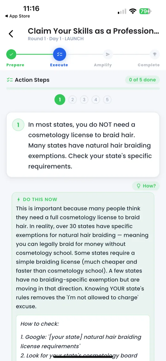 Scenario Player entry point from the Action tab